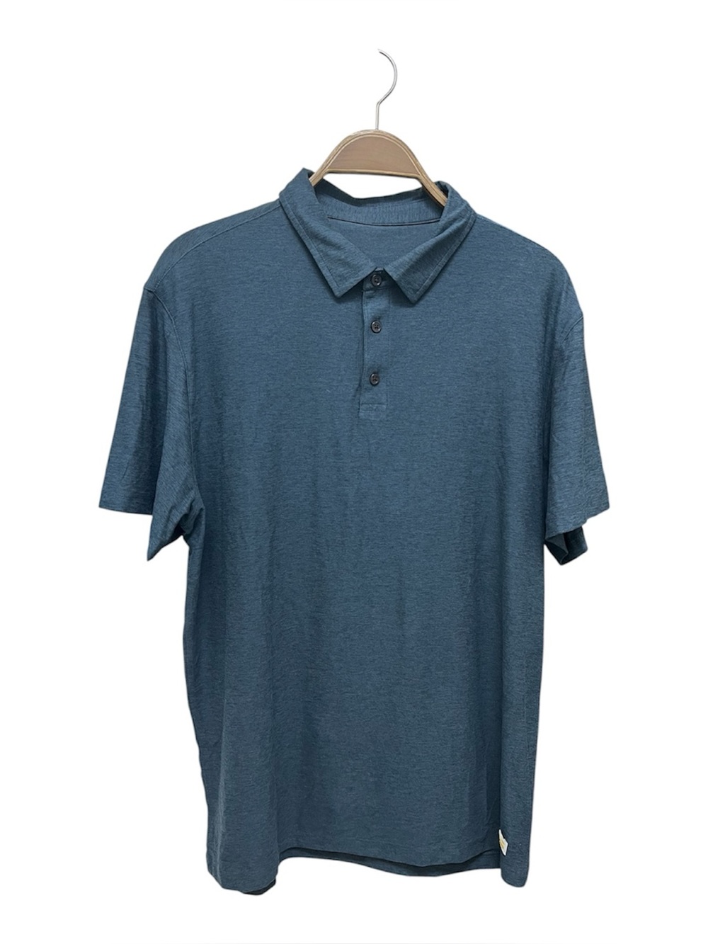 Vuori Heather Navy Strato Tech Polo Shirt